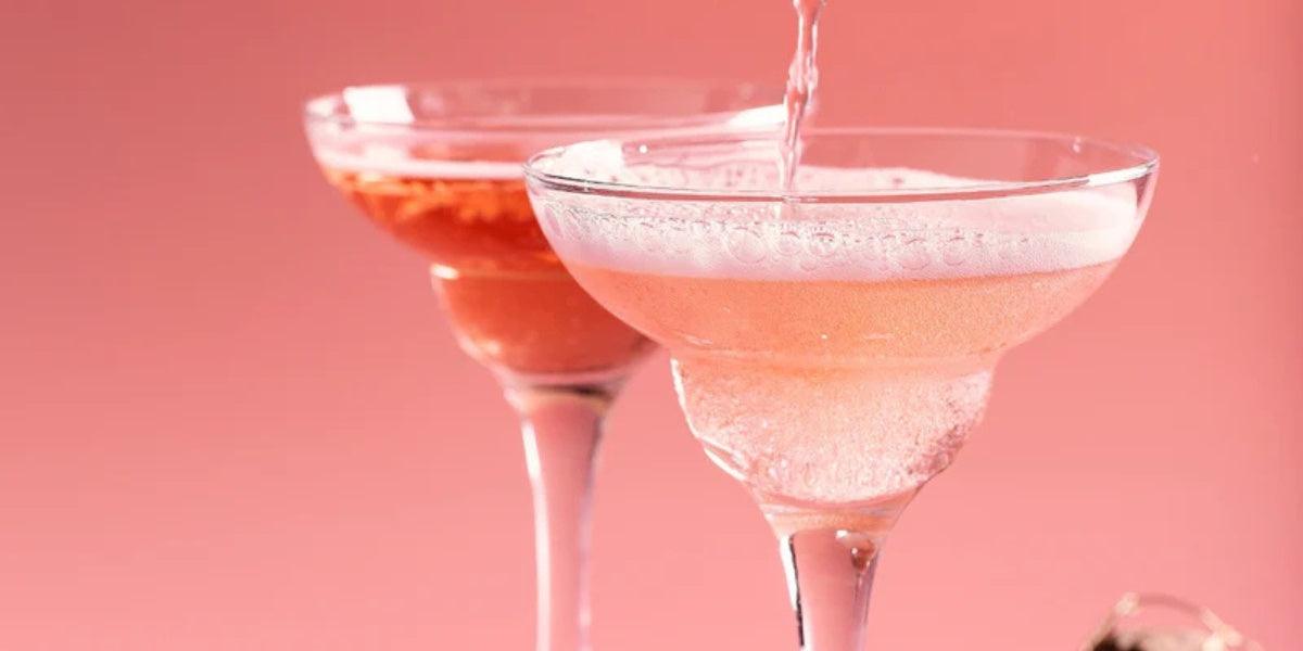 Rosé-Champagner-Cocktail für den Valentinstag