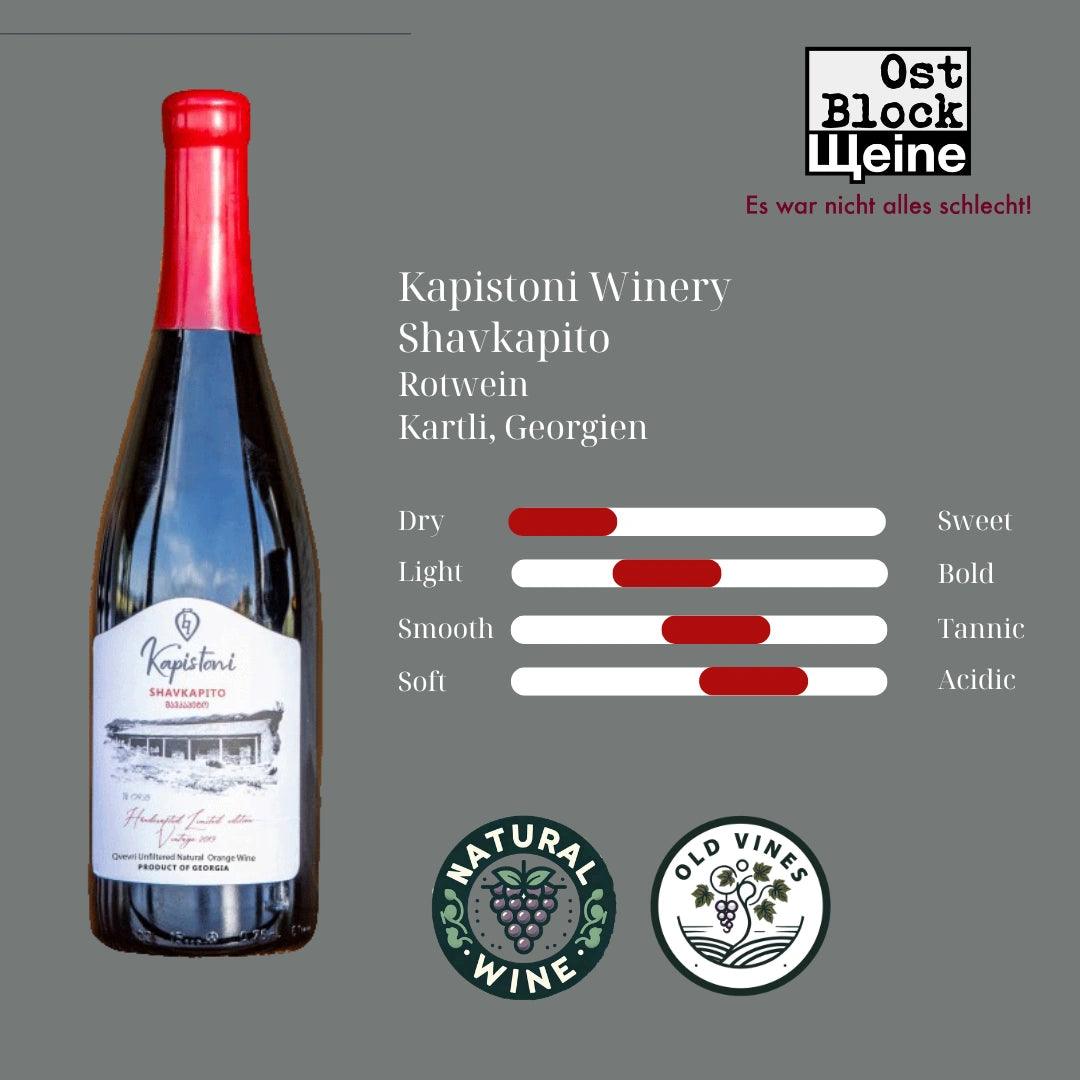 Shavkapito Qvevri 2022 - Rotwein trocken aus Georgien